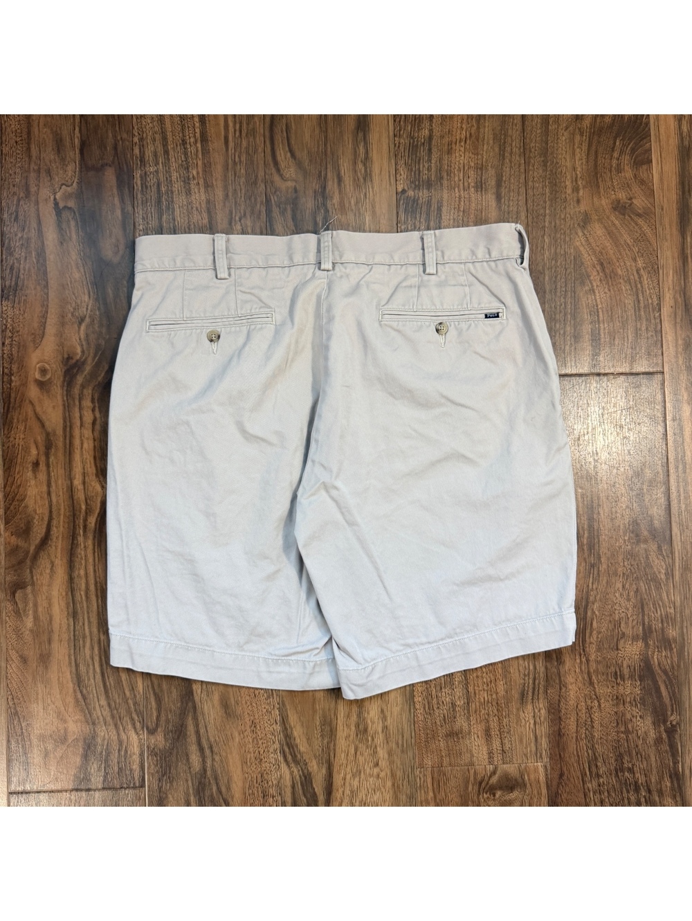 Polo Ralph Lauren Classic Fit 9" Chino Shorts Mens 36 Tan Khaki Flat Front